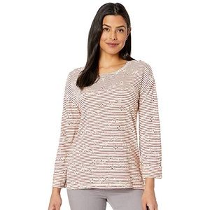 Lucky Brand | Eyelet Long Sleeve Striped Top